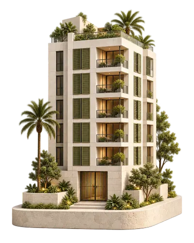 Maqueta ilustrativa de Torre Oliva