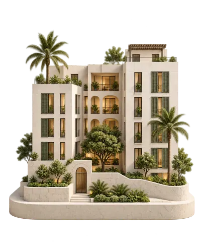 Maqueta ilustrativa de Residencial Parque