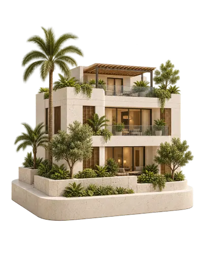 Maqueta ilustrativa de Jardines del Este